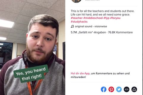 Lehrer auf TikTok