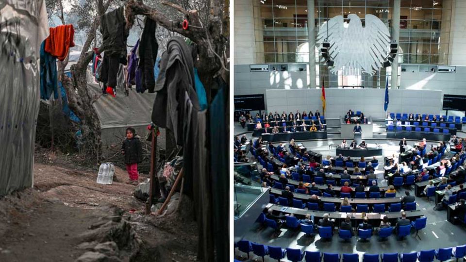 Fküchltingslager auf Lesbos; Bundestag