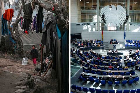 Fküchltingslager auf Lesbos; Bundestag