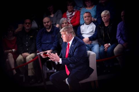 US-Präsident Donald Trump beim "Town Hall"-Gespräch von Fox News