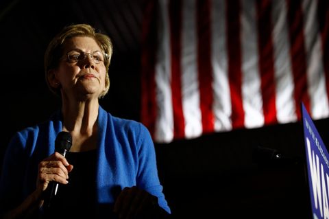 Elizabeth Warren während einer Veranstaltung am "Super Tuesday"