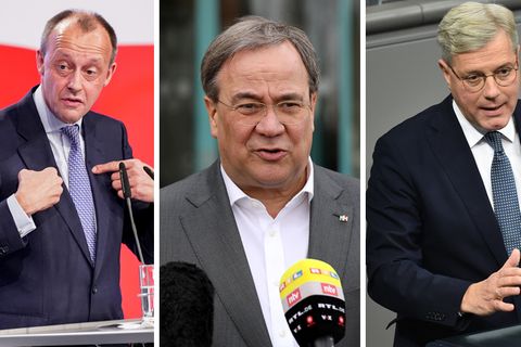 Laschet, Merz und Röttgen : Hengstparade - eine Polemik gegen das neue Dreigestirn der CDU
