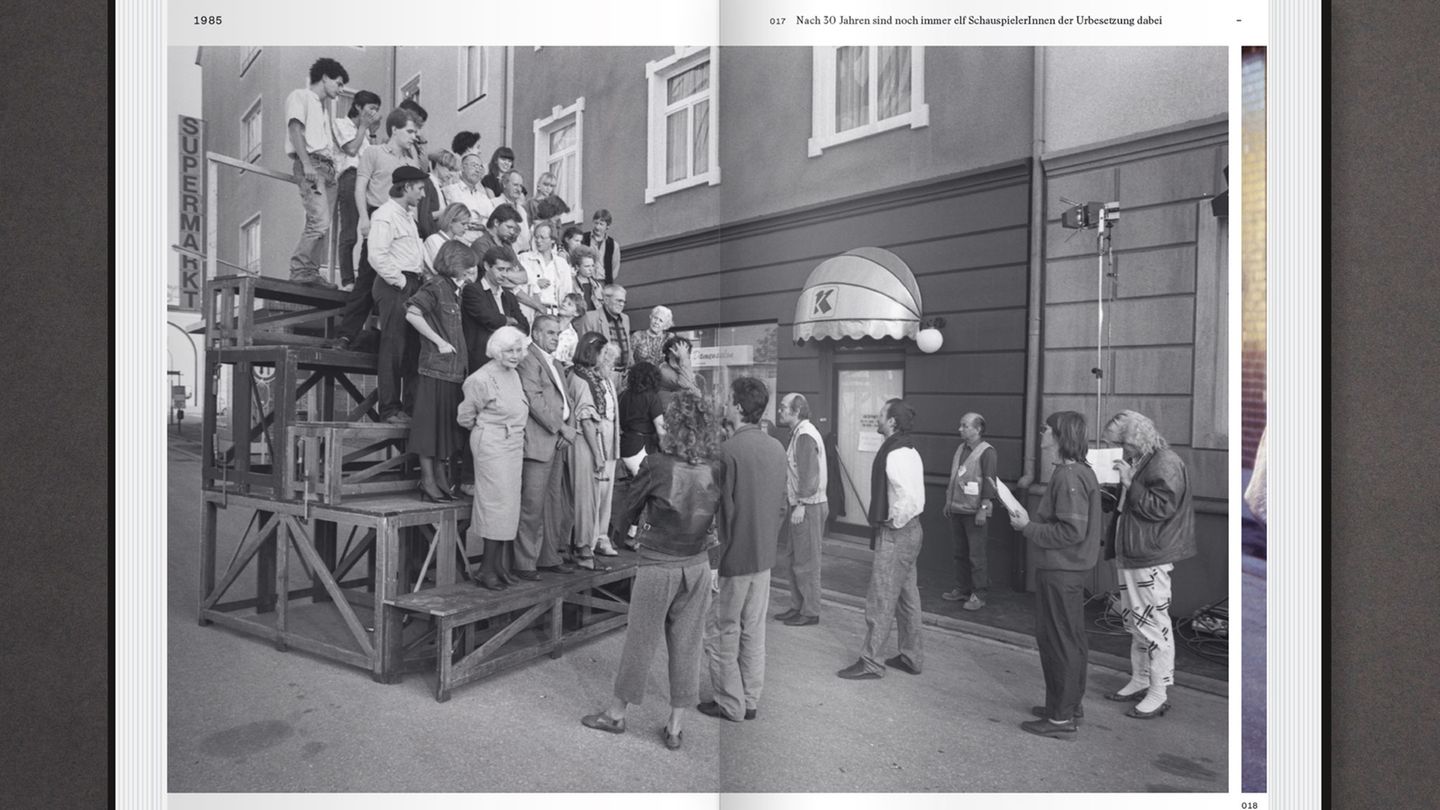 Die Hauptdarsteller der Lindenstraße im Jahr 1985