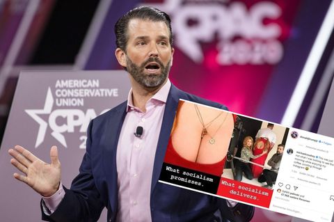 Donald Trump Jr. bei einer Wahlkampfveranstaltung