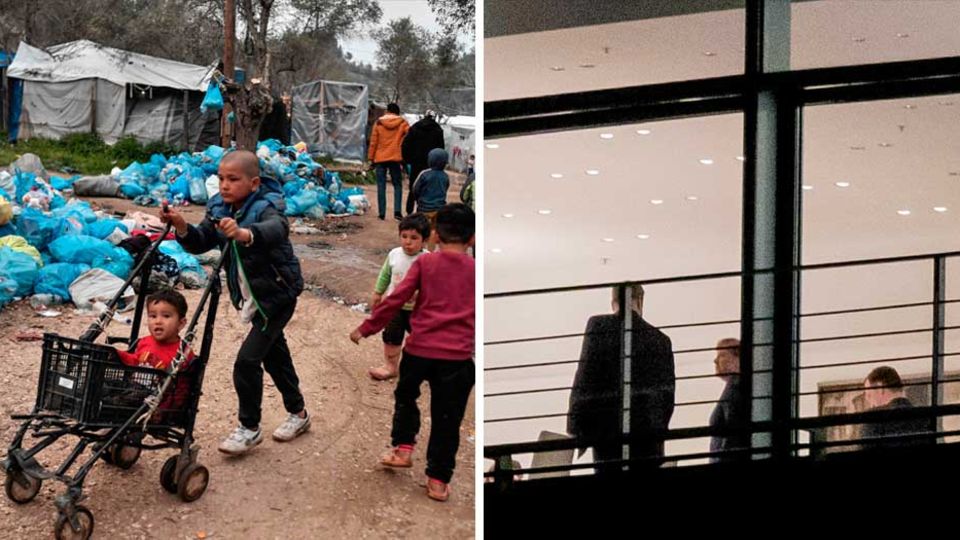 Flüchtlinge auf Lesbos; Groko-Sitzung im Kanzleramt