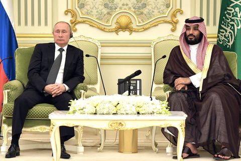Wladimir Putin (links) und Mohammed Bin Salman