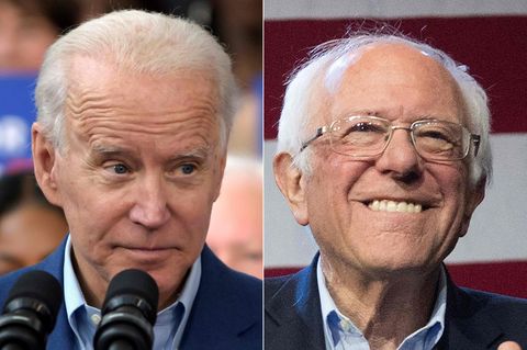 Die Demokraten Joe Biden (l.) und Bernie Sanders
