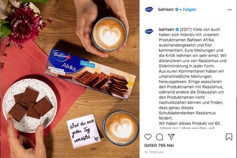 Instagram-Post von Bahlsen