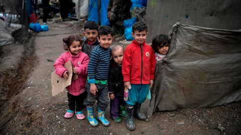 Kinder im Flüchtlingslager Moria