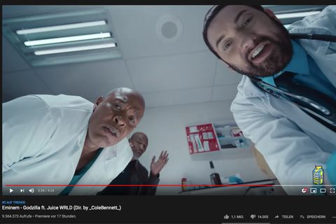 Eminem zollt verstorbenen Rapper Juice Wrld mit Musikvideo Tribut