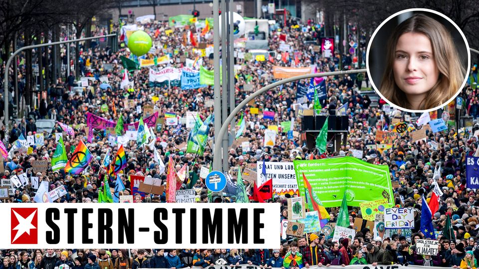 Teilnehmer einer "Fridays for Future"-Demonstration in Hamburg