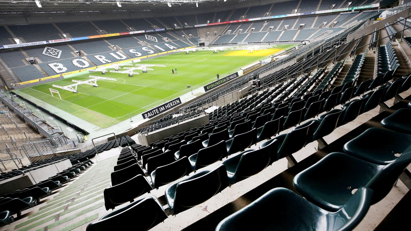 Das leere Stadion Borussia-Park
