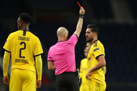 Emre Can sieht die Rote Karte im Spiel gegen PSG