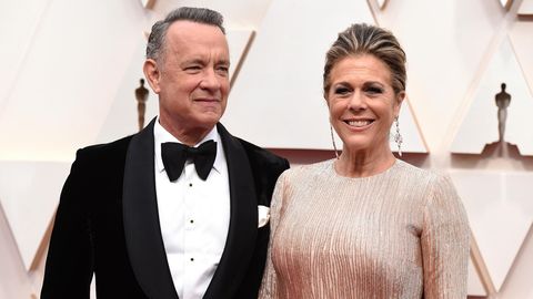 Tom Hanks und Rita Wilson kommen zur Oscar-Verleihung im Dolby Theatre. Das Paar ist mit dem Coronavirus infiziert.