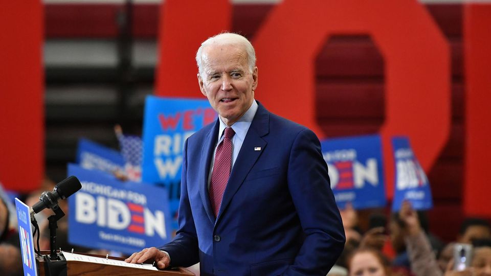 Der US-Demokrat Joe Biden bei einer Wahlkampfveranstaltung