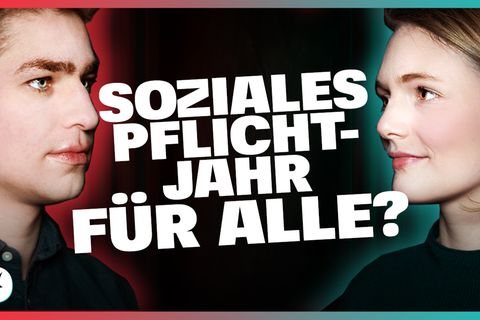 DISKUTHEK: Soziales Pflichtjahr für alle? Pfleger Alexander Jorde und Politikerin Ria Schröder streiten