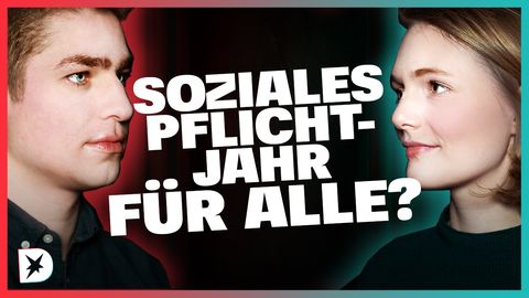 DISKUTHEK: Soziales Pflichtjahr für alle? Pfleger Alexander Jorde und Politikerin Ria Schröder streiten