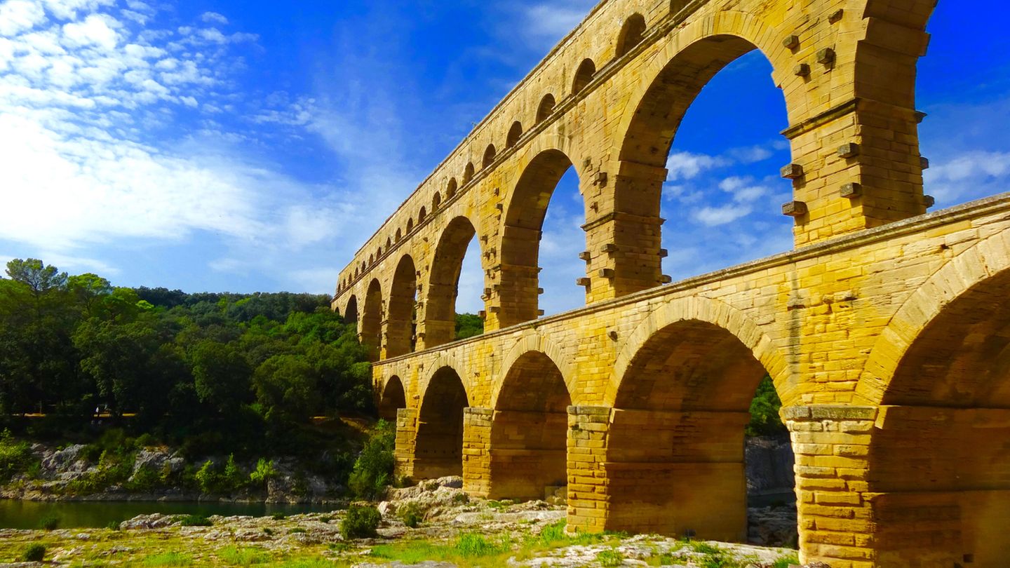 Der Pont du Gard war Teil einer etwa 50 km langen Wasserleitung.