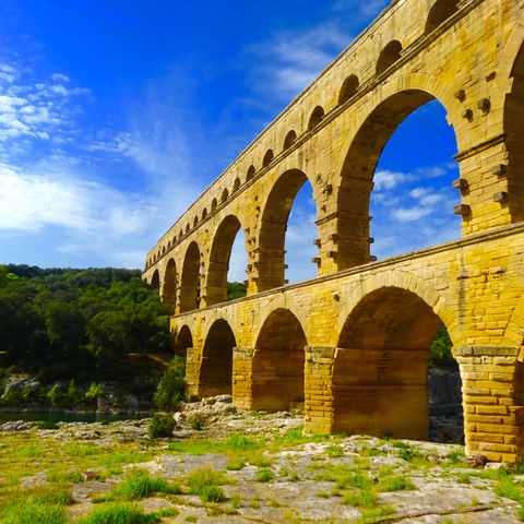 Der Pont du Gard war Teil einer etwa 50 km langen Wasserleitung.