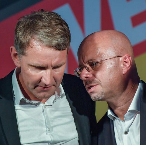 Björn Höcke und Andreas Kalbitz vom AfD-"Flügel"