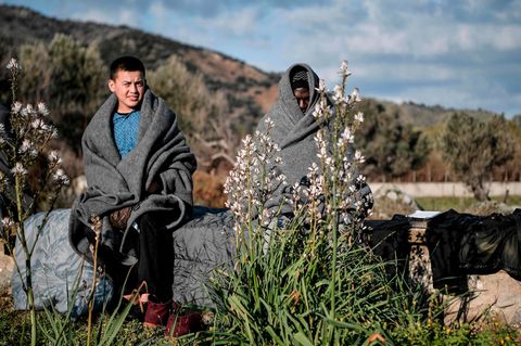 Flüchtlinge auf Lesbos