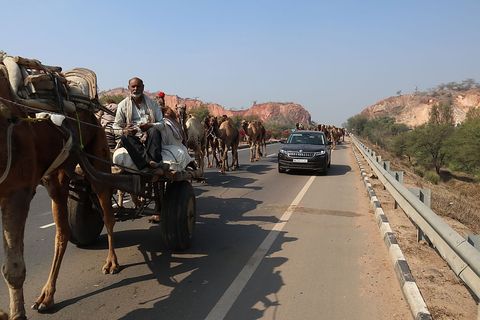 Der Verkehr in Indien läuft nach anderen Regeln ab