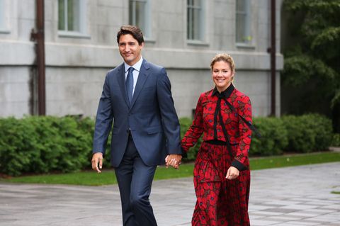 Kanadas Premierminister Justin Trudeau und seine Frau Sophie Grégoire Trudeau