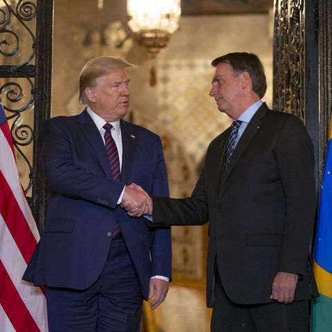 US-Präsident Donald Trump (l.) und Brasiliens Präsident Jair Bolsonaro