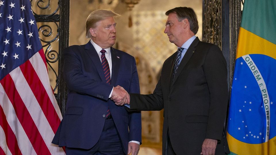 US-Präsident Donald Trump (l.) und Brasiliens Präsident Jair Bolsonaro