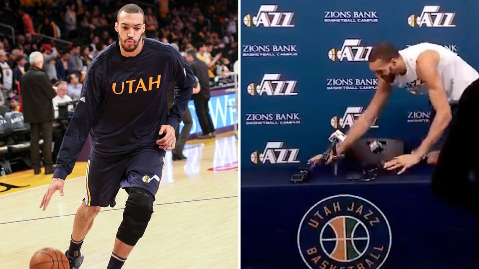 NBA-Star Rudy Gobert wurde positiv auf das Coronavirus getestet. NBA-Star Rudy Gobert wurde positiv auf das Coronavirus getestet.
