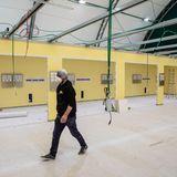 Blick ins Innere des neuen Krankenhauses