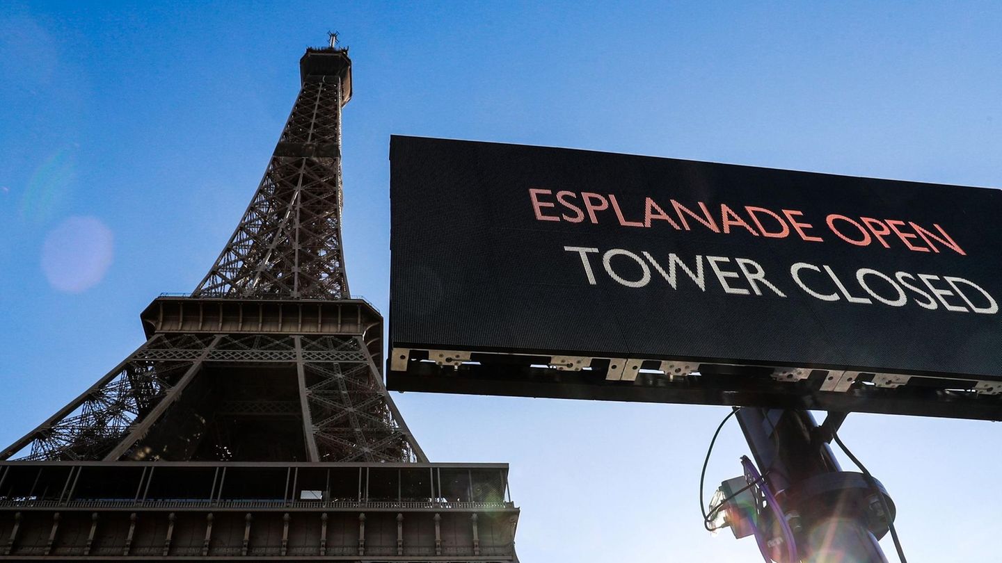 Auch in Paris sind die Hauptattraktionen für Touristen längst geschlossen. 