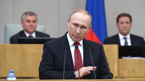 Wladimir Putin könnte nach seinen Plänen bis 2036 russischer Präsident bleiben