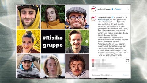 Aktivist Raul Krauthausen teilt auf Instagram Bilder von Menschen, die Teil der Corona-Risikogruppe sind