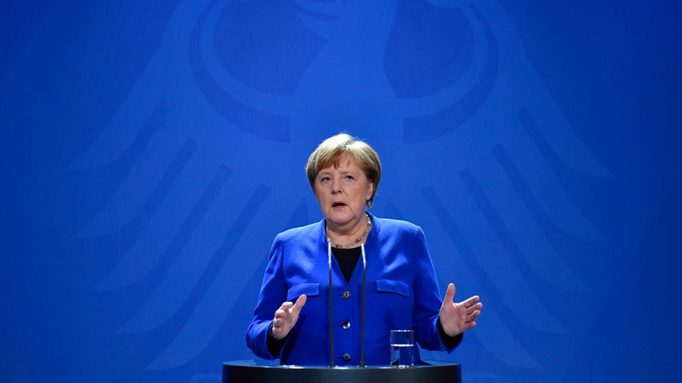 Bundeskanzlerin Angela Merkel äußert sich in einer Fernsehansprache zur Coronavirus-Krise