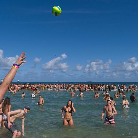 USA: Spring Break Party am Strand