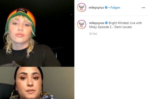 Miley Cyrus spricht auf Instagram mit Demi Lovato