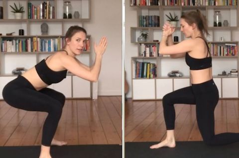 Freya zeigt, mit welchen Fitnessübungen man sich zu Hause fit hält