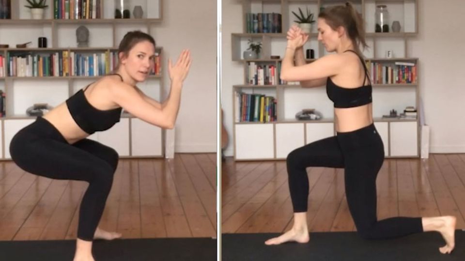 Freya zeigt, mit welchen Fitnessübungen man sich zu Hause fit hält
