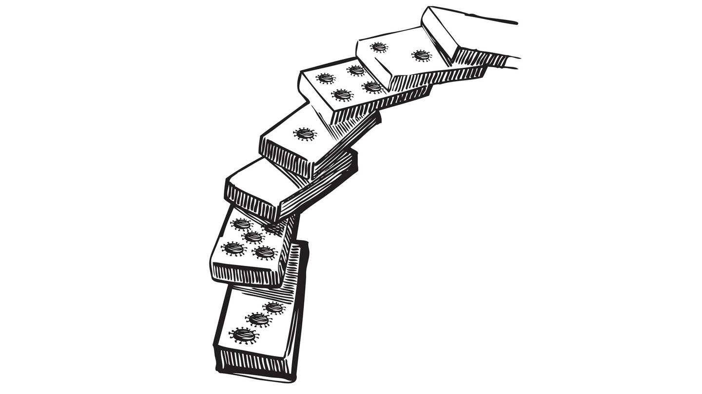 Illustration von Dominosteinen