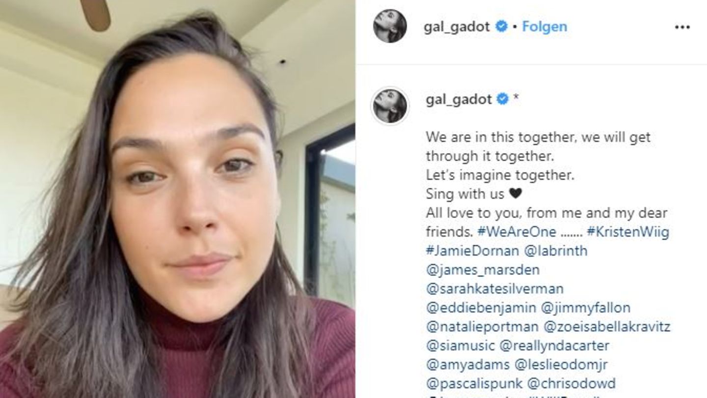 Gal Gadot singt "Imagine"