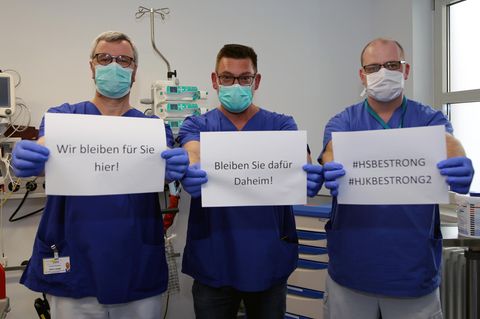 Mit "HJK be strong 2" muntert sich das Team des Hermann-Josef-Krankenhauses in Erkelenz auf