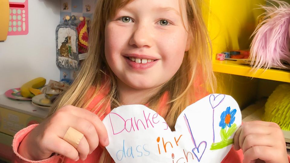 Isabelle hat ein Herz gemalt Isabelle hat ein Herz gemalt