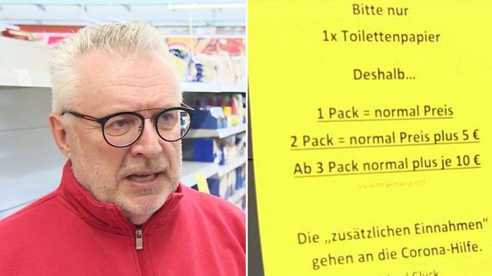 Supermarkt in Rheinland-Pfalz: Hier ist Klopapier hamstern richtig teuer: Marktleiter geht mit cleverem Trick gegen Angstkäufer vor
