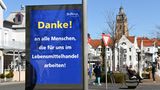 Mit Dankesworten auf Werbetafeln im gesamten Stadtgebiet wendet sich die Stadt Bad Wildungen an die vielen Menschen, die in der Krise helfen.