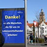 Mit Dankesworten auf Werbetafeln im gesamten Stadtgebiet wendet sich die Stadt Bad Wildungen an die vielen Menschen, die in der Krise helfen.