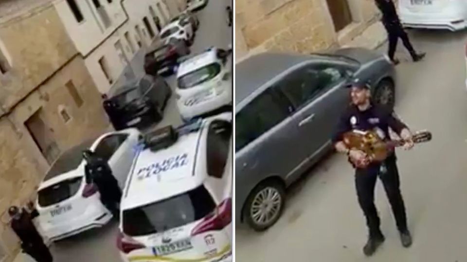 Coronavirus-Krise auf Mallorca: Herzerwärmende Aktion: Polizisten fahren durch Ort und singen Lieder für Kinder in der Isolation Coronavirus-Krise auf Mallorca: Herzerwärmende Aktion: Polizisten fahren durch Ort und singen Lieder für Kinder in der Isolation