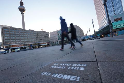 Spaziergänger in Berlin