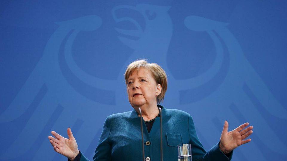 Neue Corona-Maßnahmen: Angela Merkel bei der Pressekonferenz