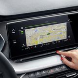 Der VW Golf lässt grüßen: Die Lautstärke wird mit einem Schieberegler unterhalb des zehn Zoll Touchscreen justiert